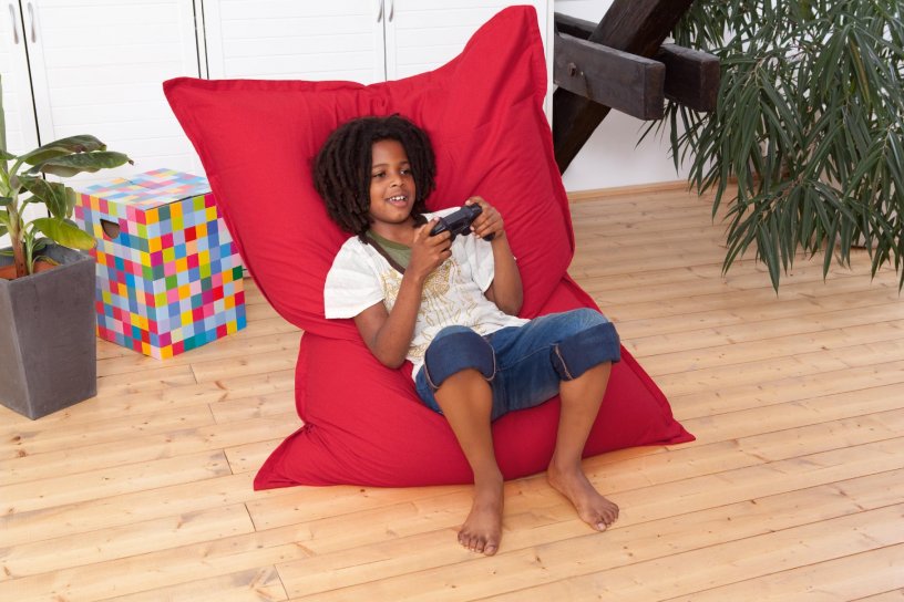 Sitzsack Cotton Junior Feuer-Rot