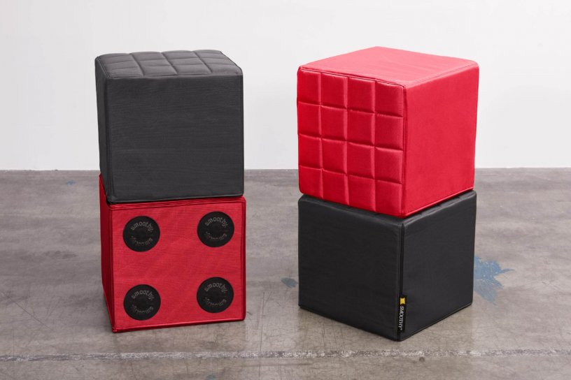 Sitzwürfel Cube Feuer-Rot