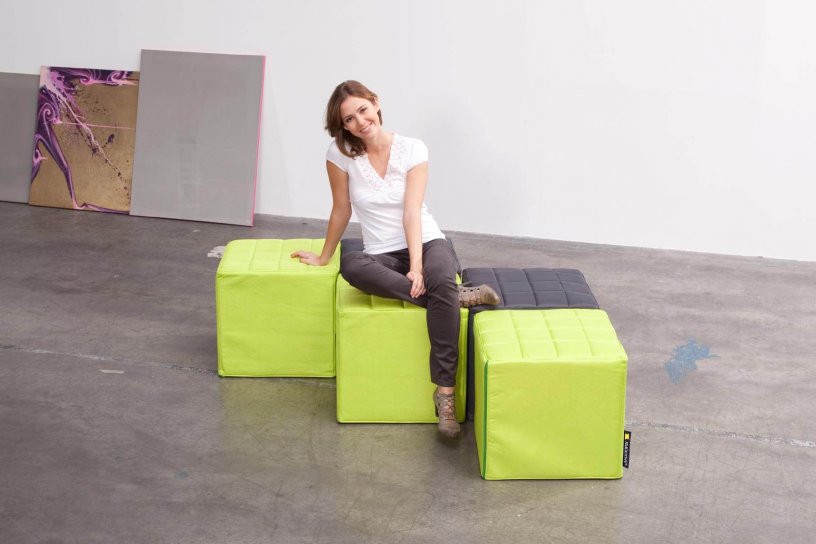 Sitzwürfel Cube Limetten-Grün