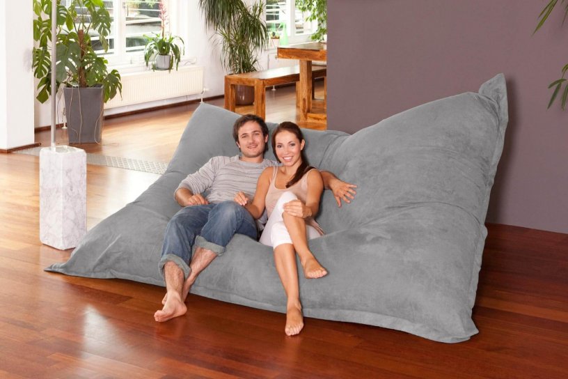 Sitzsack XXXXL Steingrau