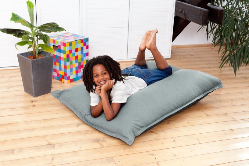 Sitzsack Cotton Junior Stein-Grau