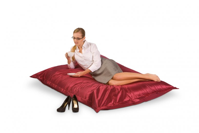 Sitzsack Metallic Rubin