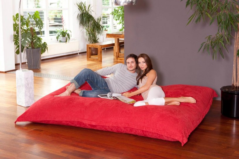 Sitzsack XXXXL Feuer-Rot