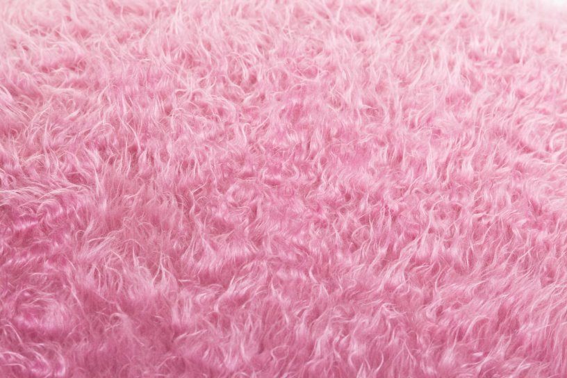 Sitzsack Flokati Flamingo-Pink