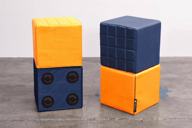 Sitzwürfel Cube Indigo-Blau