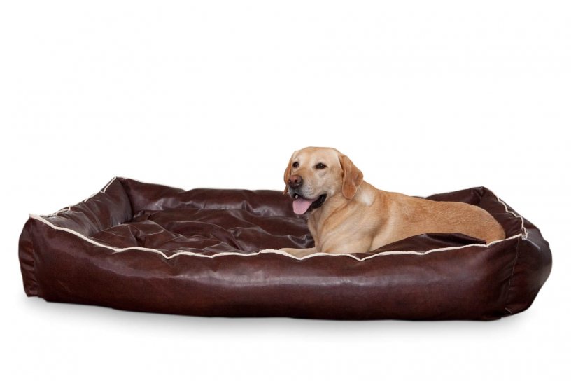 Smoothy Dogbed Leather XXL Braun