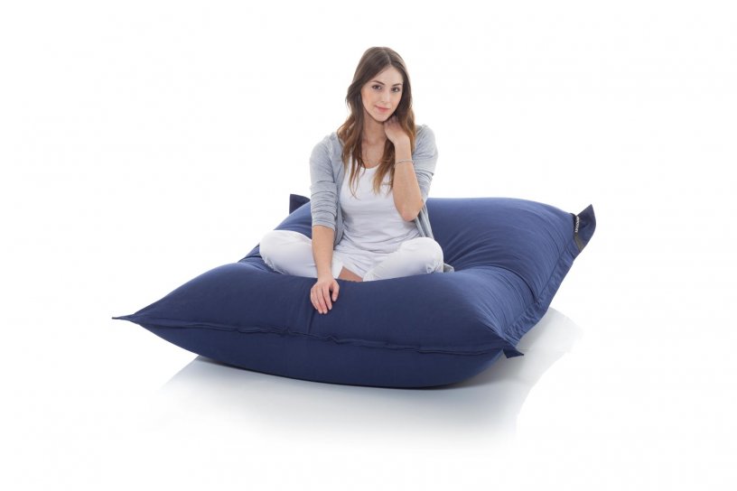 Sitzsack Cotton Indigo-Blau