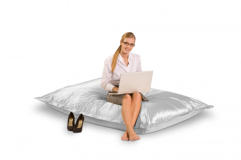 Sitzsack Metallic Silber