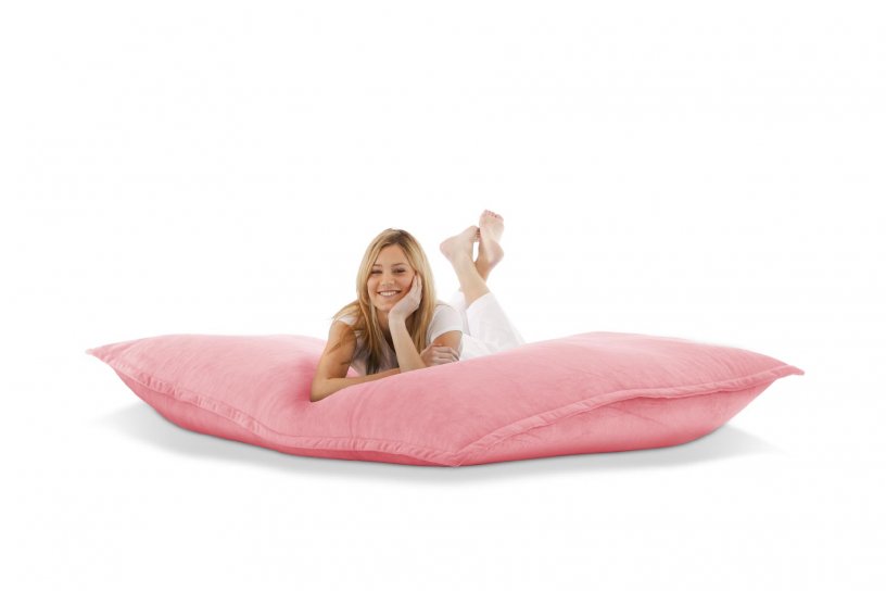 Sitzsack Samt Flamingo-Pink