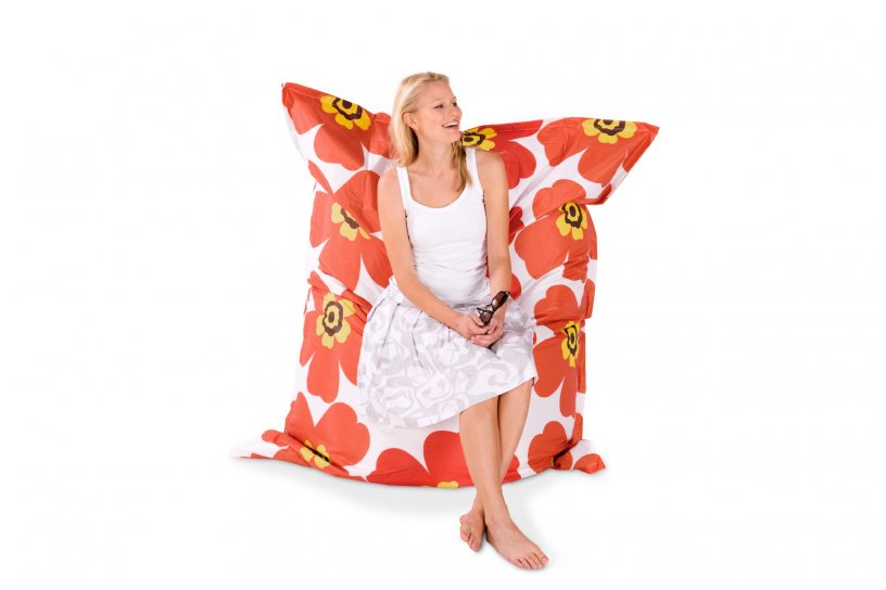 Sitzsack Floralia Orange-Orange