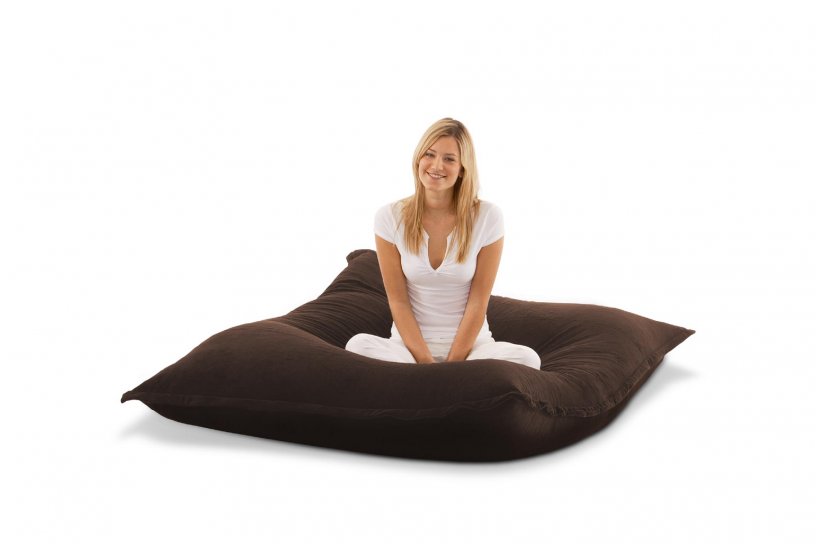 Sitzsack Samt Mokka-Braun