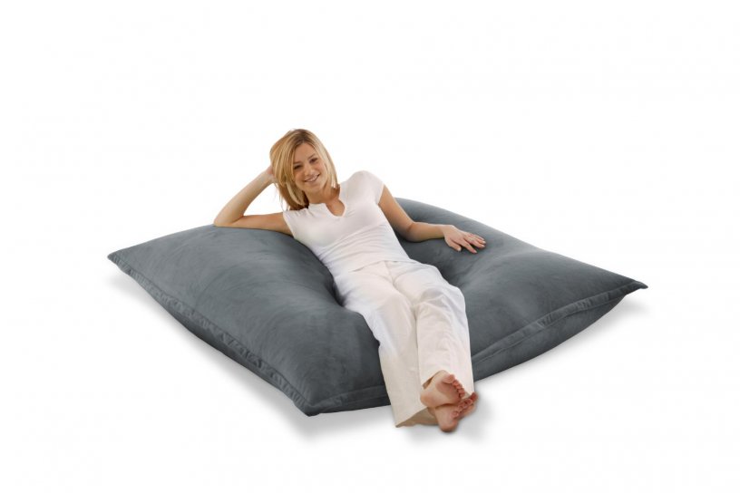 Sitzsack Samt Dunkelgrau