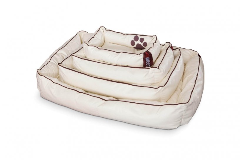 Smoothy Dogbed Leather XXL Beige