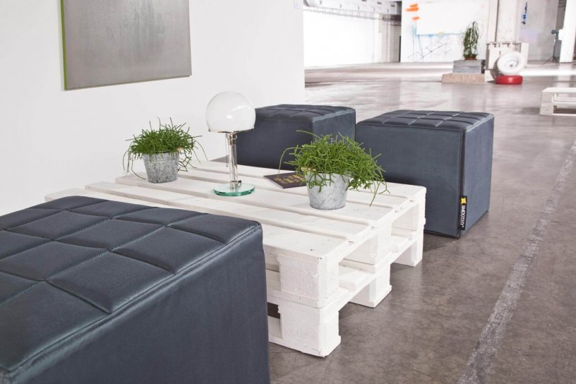 Sitzwürfel Cube Schiefer-Grau