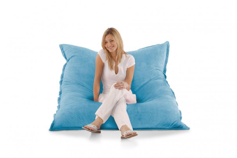 Sitzsack Samt Himmelblau