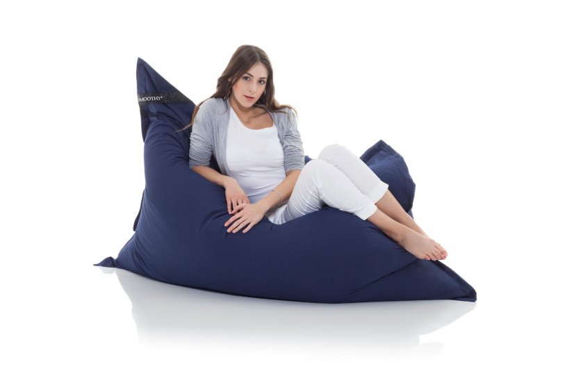 Sitzsack Cotton Indigo-Blau