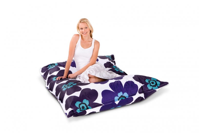 Sitzsack Floralia Blau-Purpur