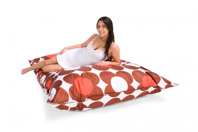 Sitzsack Nightflower Braun-Orange
