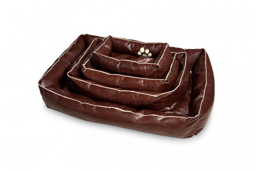 Smoothy Dogbed Leather XXL Braun