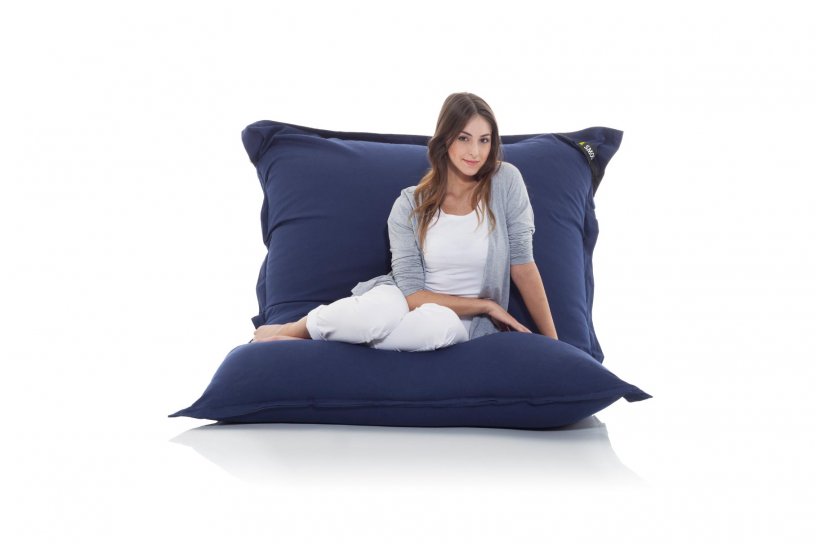 Sitzsack Cotton Indigo-Blau