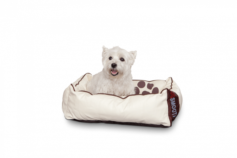 Smoothy Dogbed Leather S Beige