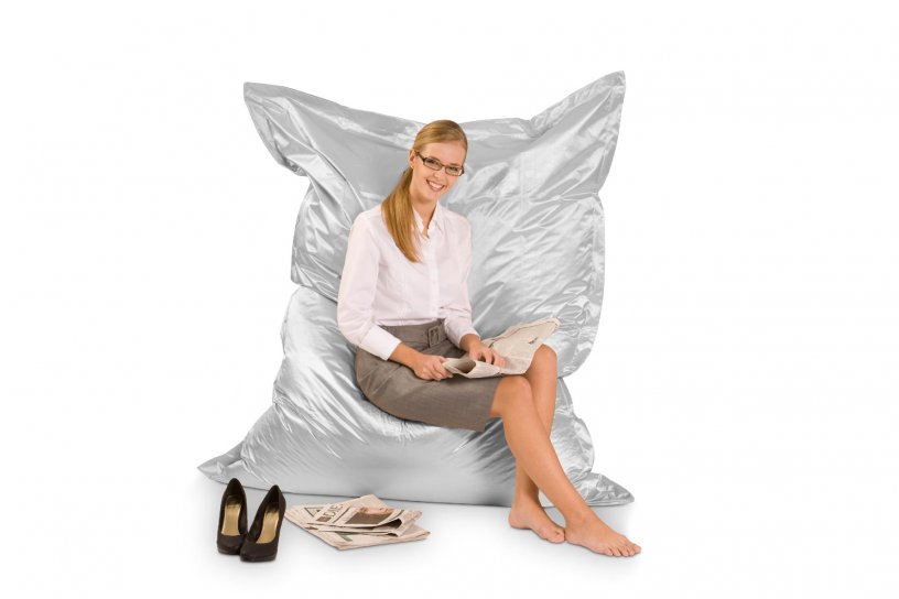 Sitzsack Metallic Silber