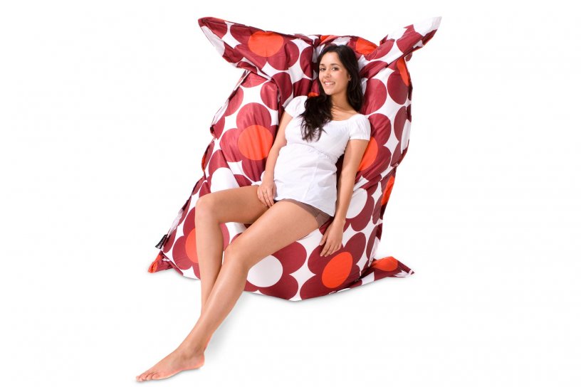 Sitzsack Nightflower Rot-Orange