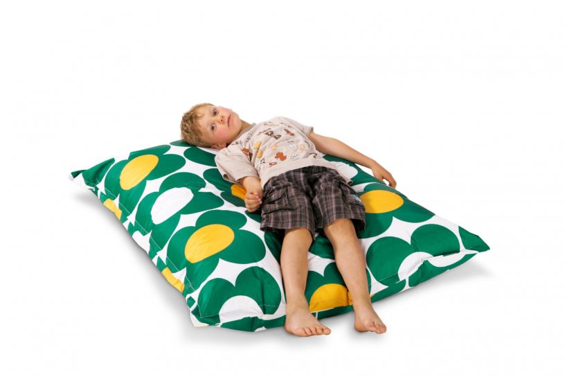 Sitzsack Nightflower Junior Grün-Gelb
