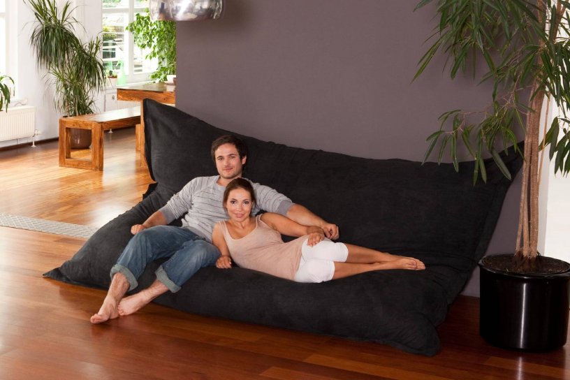 Sitzsack XXXXL Mitternachts-Schwarz