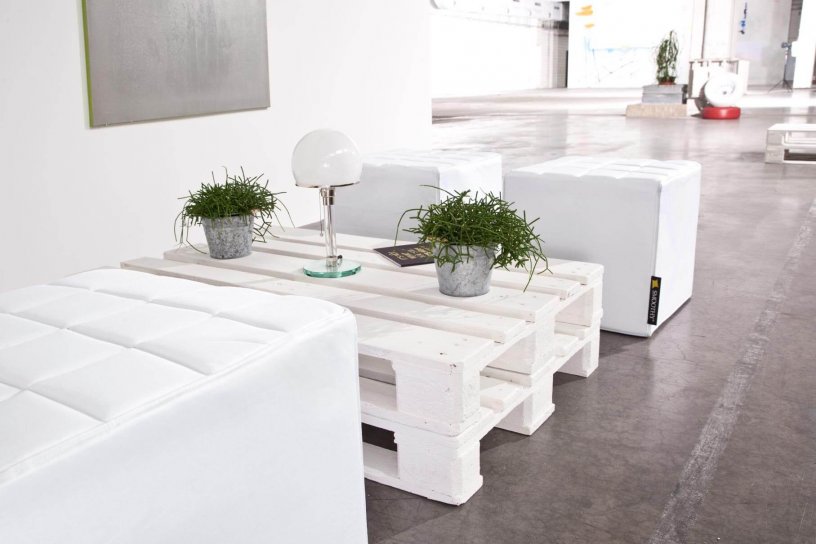 Sitzwürfel Cube Polar-Weiß