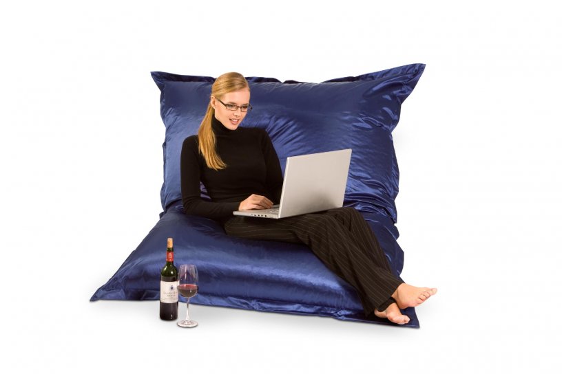 Sitzsack Metallic Saphir