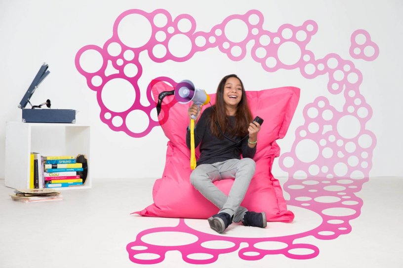 Sitzsack Neon Junior Pink