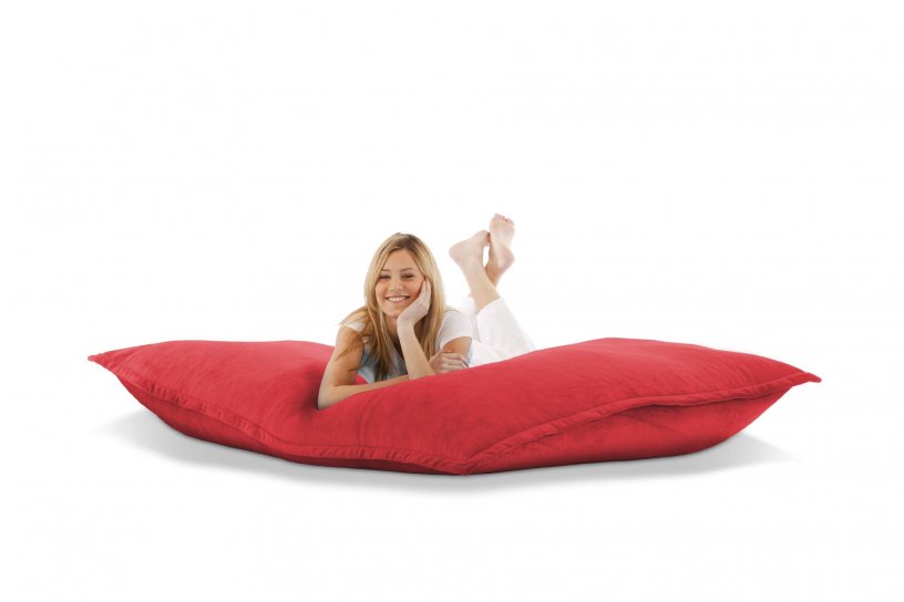 Sitzsack Samt Feuer-Rot