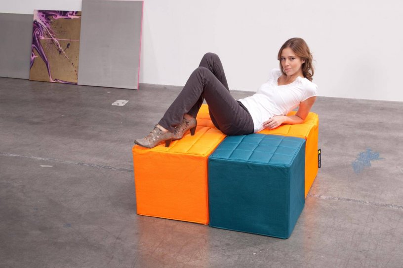 Sitzwürfel Cube Funky-Orange